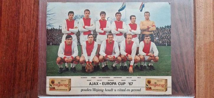 Ajax Poster 'Europa Cup '67' op Karton, Verzamelen, Sportartikelen en Voetbal, Gebruikt, Poster, Plaatje of Sticker, Ajax, Ophalen