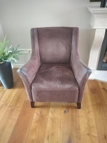 Bruine suède look Fauteuil.  beschikbaar voor biedingen
