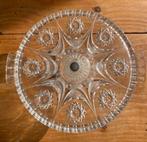 Glazen taartschaal op voet, taartplateau, Antiek en Kunst, Ophalen of Verzenden