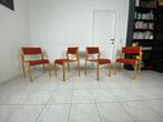 Set van vier vintage Deense stoelen Kvist Mobler, Huis en Inrichting, Stoelen, Ophalen, Gebruikt, Scandinavisch, Vier