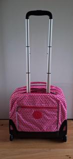 Kipling trolley Giorno roze/wit, nieuw met kaartjes, 25L, Overige materialen, Nieuw, Minder dan 50 cm, Ophalen of Verzenden