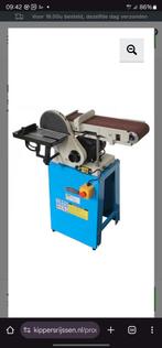 Hbm band en schijfschuurmachine met zijligging ombouw, Ophalen, Gebruikt, 1200 watt of meer, Bandschuurmachine