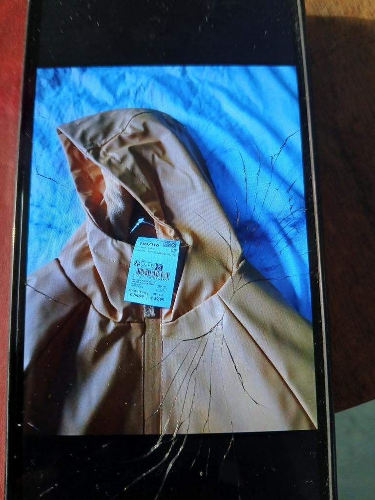 Gele kinderjas. Maat 110/116., Kinderen en Baby's, Kinderkleding | Maat 110, Nieuw, Jongen of Meisje, Jas, Ophalen of Verzenden