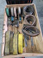 Spanbanden hijsbanden en hoogte werkgordel/ werkgordels, Ophalen, Gebruikt