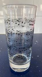 Limonadeglazen met muzieknoten, Verzamelen, Glas en Borrelglaasjes, Ophalen of Verzenden, Zo goed als nieuw, Overige typen