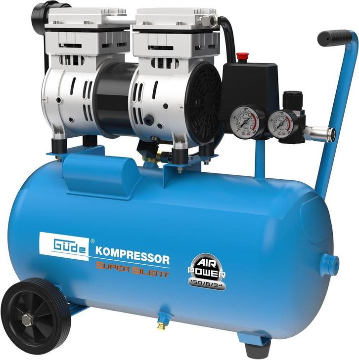 Gude Compressor AIRPOWER 150/8/24 SILENT, Doe-het-zelf en Verbouw, Compressors, Nieuw, 6 tot 10 bar, Minder dan 25 liter, Minder dan 200 liter/min