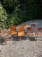7 houten school kinders toelties, Kinderen en Baby's, Kinderkamer | Tafels en Stoelen, Ophalen of Verzenden, Gebruikt, Stoel(en)