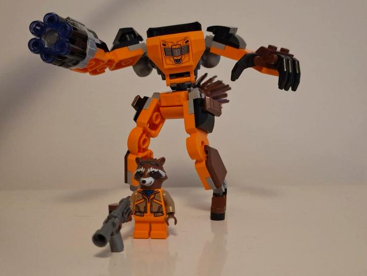 LEGO Avengers, 76243, Rocket Mech Armor, Kinderen en Baby's, Speelgoed | Duplo en Lego, Zo goed als nieuw, Lego, Complete set
