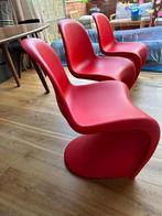 3x Vitra Panton S Chair - Rood, Huis en Inrichting, Stoelen, Ophalen, Kunststof, Drie, Zo goed als nieuw