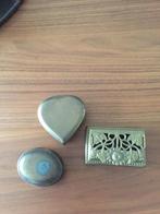 Koperen postzegeldoosje, deurklopper, kandelaars, Ophalen of Verzenden