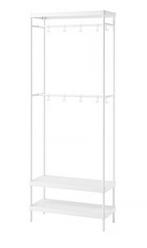 Witte Kapstok met Schoenenrek, Huis en Inrichting, Woonaccessoires | Kapstokken, Ophalen, Nieuw, Metaal, Staande kapstok