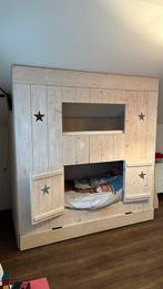 Steiger houten bed / hoogslaper, Verzenden, Zo goed als nieuw, Hoogslaper