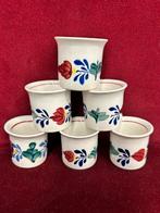 Boerenbont eierdopjes , setjes van 6 stuks, Overige typen, Div, Ophalen of Verzenden, Zo goed als nieuw