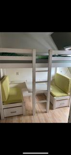 Hoogslaper, zitgedeelte (bureau) en stapelbed in èèn!, Ophalen of Verzenden, Zo goed als nieuw, Stapelbed