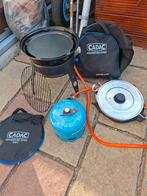 Skottelbraai met Paella Pan + Gasfles, Tuin en Terras, Gasbarbecues, Ophalen of Verzenden, Gebruikt, Cadac