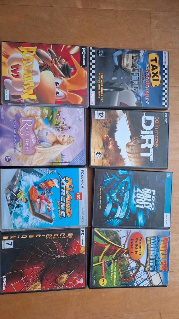 Oude PC Games - Rayman, Barbie, Spider-Man & meer!, Spelcomputers en Games, Games | Pc, 1 speler, Vanaf 3 jaar, Ophalen