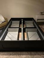 Bed ikea zonder lattenbodem of matras, Huis en Inrichting, Slaapkamer | Bedden, Ophalen, Gebruikt, Zwart, 140 cm