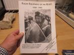 Specialisten boek "Flight equipment of the RAF", Verzamelen, Ophalen of Verzenden, Luchtmacht, Nederland, Boek of Tijdschrift