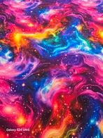 Qjutie french terry space multicolor, 120 cm of meer, Ophalen of Verzenden, Katoen, Nieuw
