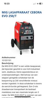 Cebora EVO 250 T Lasapparaat - MIG/MAG, Ophalen of Verzenden, Gebruikt, 150 tot 250 ampère, Co2