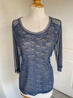 Blauwe voile tuniek met strass, 38, Kleding | Dames, Tops, Maat 38/40 (M), Blauw, Ophalen of Verzenden, Zo goed als nieuw