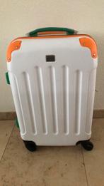 Witte kleine koffer, Sieraden, Tassen en Uiterlijk, Koffers, Ophalen, Zo goed als nieuw, Hard kunststof, 50 tot 60 cm