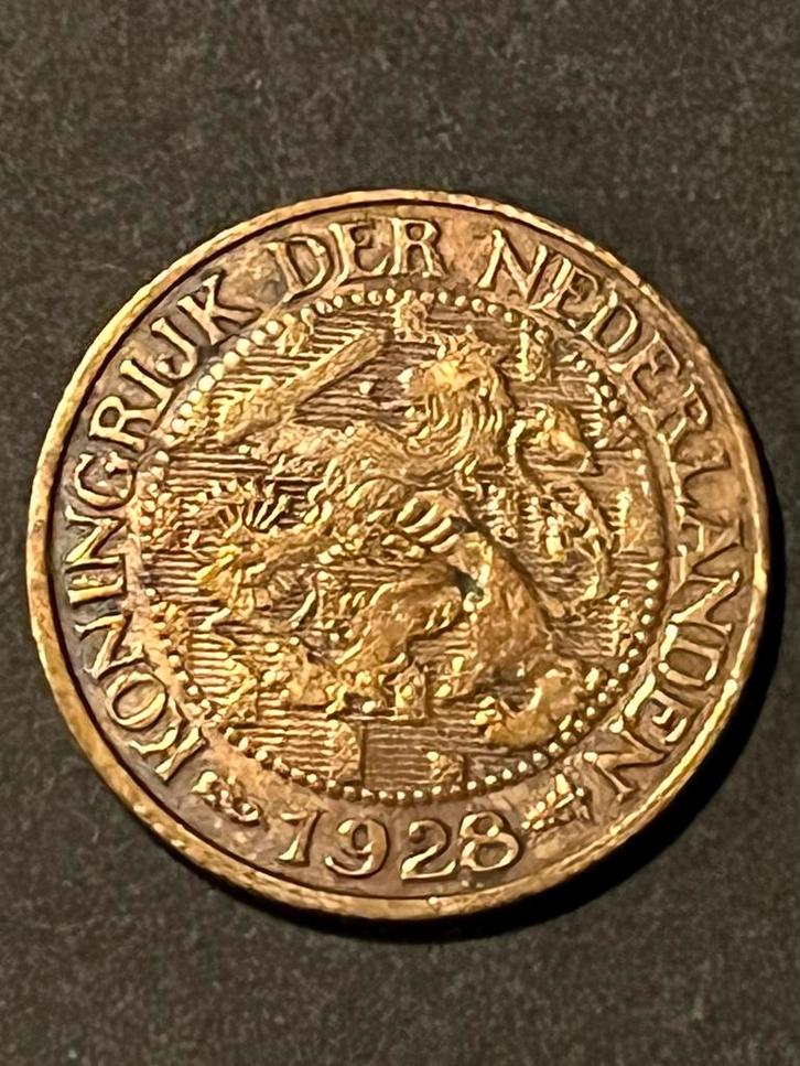 1 cent Wilhelmina uit 1928, Postzegels en Munten, Munten | Nederland, 1 cent, Koningin Wilhelmina, Ophalen of Verzenden