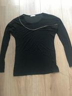 Zwart t'shirt lange mouw met strass steentjes, Kleding | Dames, T-shirts, Pink studio, Zwart, Maat 42/44 (L), Ophalen of Verzenden