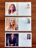 3 x enveloppen "Ons Vorstenhuis", onbeschreven in hoes, Postzegels en Munten, Verzenden, Envelop