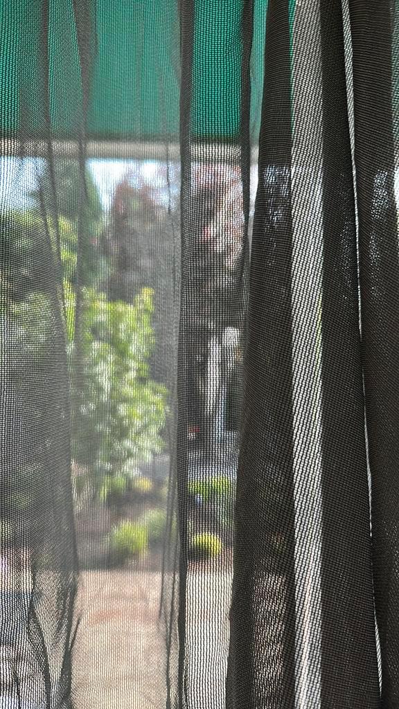 Prachtige inbetween antraciet / zilverkleurig WAVE gordijnen, Huis en Inrichting, Stoffering | Gordijnen en Lamellen, Zo goed als nieuw