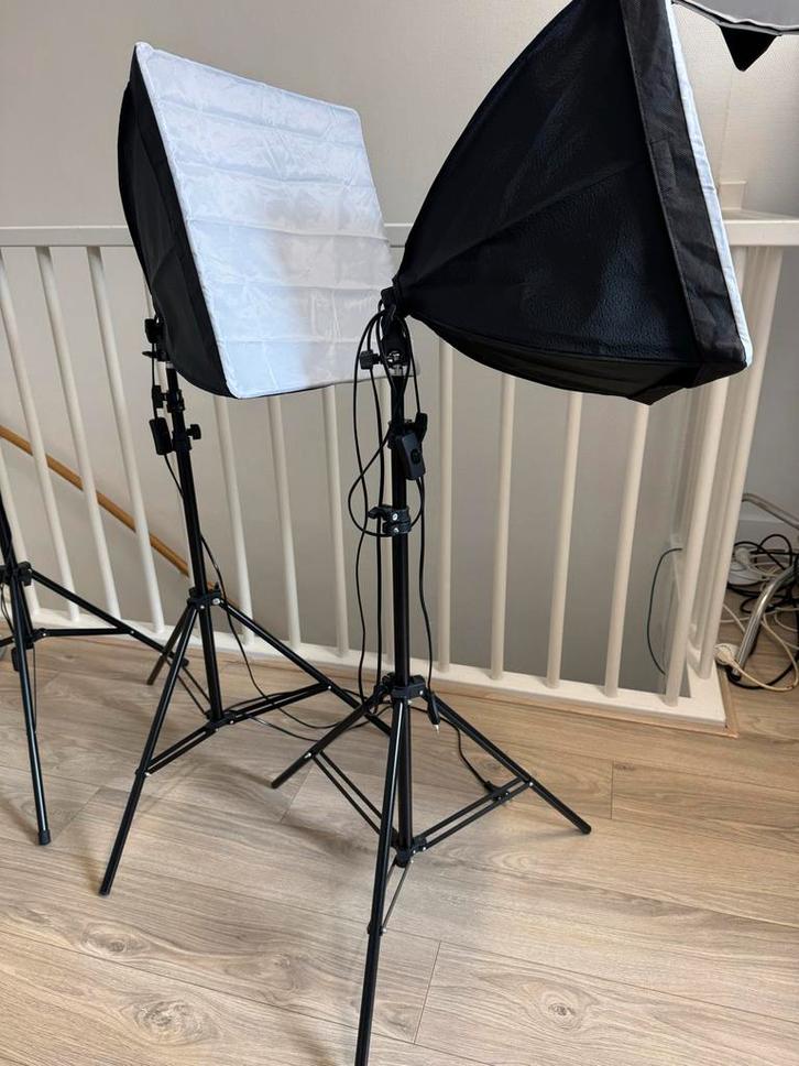 Softbox Verlichtingsset - Compleet, Audio, Tv en Foto, Fotografie | Fotostudio en Toebehoren, Gebruikt, Lamp of Flitsset, Ophalen of Verzenden
