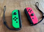 Nintendo Switch Joy-Cons - Roze & Groen, Spelcomputers en Games, Spelcomputers | Nintendo Consoles | Accessoires, Ophalen, Gebruikt