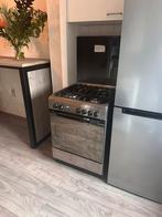 Indesit gasfornuis en elektrische oven combinatie (gebruikt), Witgoed en Apparatuur, Fornuizen, Ophalen, Gebruikt, 4 kookzones