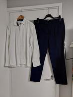 Nette pantalon broek v/d h&m maat 54 overhemd liv maat xl, Maat 52/54 (L), Blauw, Ophalen of Verzenden, Zo goed als nieuw