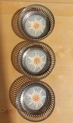 Antiek Waechtersbach champagne onderzetters, edelweiss motie, Ophalen of Verzenden, Zo goed als nieuw, Glas of Kopje