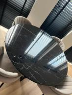 Zwarte marmer eettafel 130 cm, Huis en Inrichting, Tafels | Eettafels, Ophalen, Rond, 100 tot 150 cm