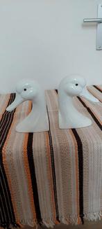 Set 2 vintage porselein eenden bookends boekensteun, Ophalen of Verzenden, Zo goed als nieuw