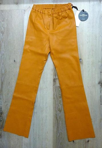 Nieuwe oranje stretch lederen broek legging maat 38 Oakwood beschikbaar voor biedingen