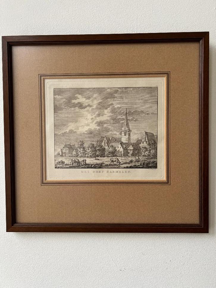 Ets en gravure van Jan Evert Grave 1786-1805, Antiek en Kunst, Kunst | Etsen en Gravures, Ophalen