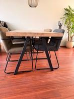 Woood Tablo Eettafel 200 x 90 - Bruin Visgraat, Ophalen, Gebruikt, Eikenhout, 200 cm of meer