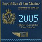 BU set San Marino 2005 - 1 ct t/m 5 euro (Zilver) - Blister, Postzegels en Munten, Munten | Europa | Euromunten, Setje, San Marino