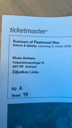Rumours of Fleetwood Mac, Tickets en Kaartjes, Twee personen