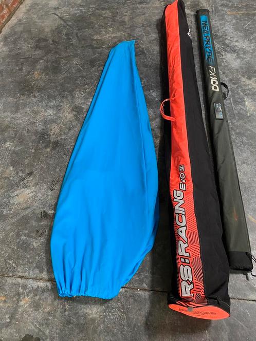 Windsurfzeil Neilpryde RS Racing 10.7 EVO 5 kleur rood, Watersport en Boten, Windsurfen, Zo goed als nieuw, Giek, Minder dan 250 cm