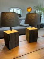 Lampen van Eiken hout, Minder dan 50 cm, Nieuw, Ophalen of Verzenden, Hout