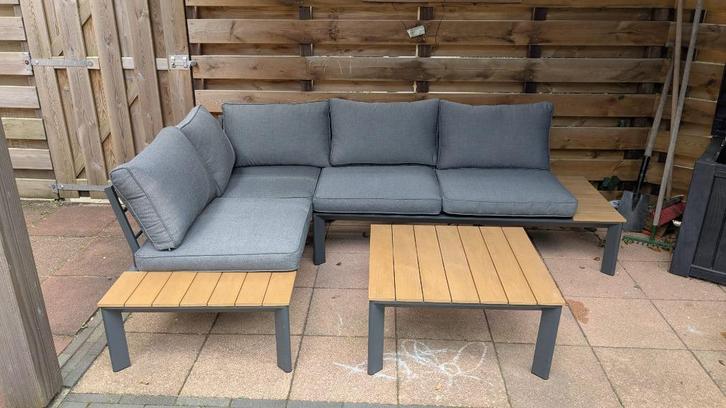 tuinset, Tuin en Terras, Tuinsets en Loungesets, Gebruikt, Loungeset, Kunststof, 4 zitplaatsen, Ophalen