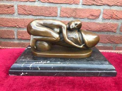 humoristische erotica, brons en marmer, Antiek en Kunst, Kunst | Beelden en Houtsnijwerken, Ophalen of Verzenden