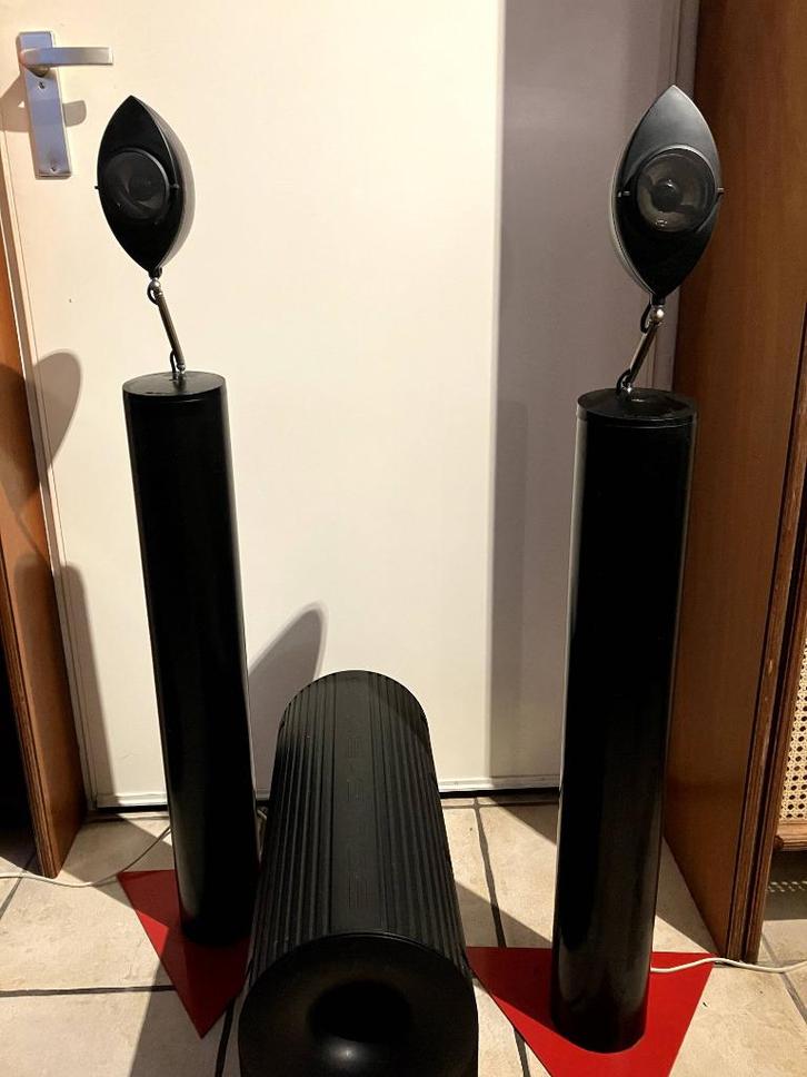 Bowers & Wilkins Solid Ovale Luidsprekers, Audio, Tv en Foto, Luidsprekers, Zo goed als nieuw, Front, Rear of Stereo speakers