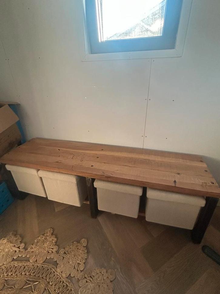 Industriële TV Meubel met Opbergruimte, Huis en Inrichting, Kasten | Televisiemeubels, Gebruikt, Minder dan 100 cm, 150 tot 200 cm