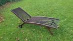Houten ligstoel., Tuin en Terras, Ligbedden, Ophalen, Hout