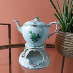 Herend Apponyi Groen Theepot met Theestoof, Ophalen of Verzenden